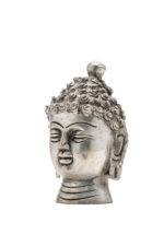 Brass Silver Coated Superfine Buddha Face - 3.15 Inch - Image 7