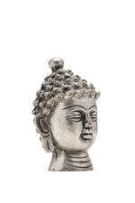Brass Silver Coated Superfine Buddha Face - 3.15 Inch - Image 6