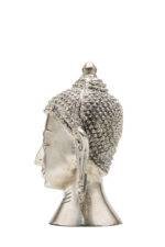 Brass Silver Coated Superfine Buddha Face - 6.30 Inch - Image 7