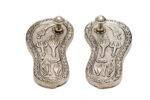 Brass Silver Coated Superfine Laxmi Charan Paduka - 1.35 Inch - Image 9