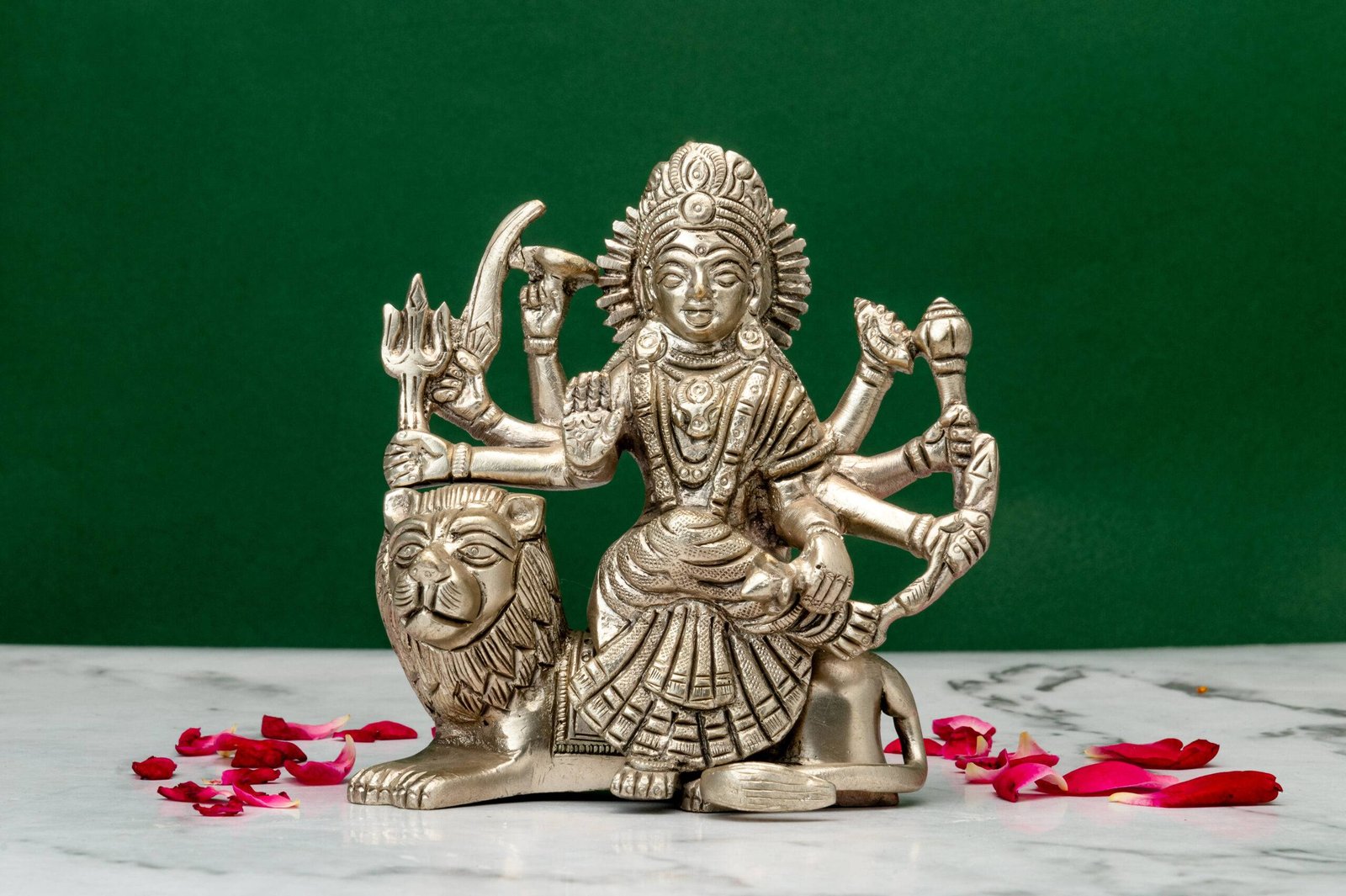 brass Durga 392 (8) Ma Durga Idol