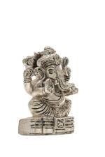 Brass Silver Coated Superfine Ganapati Idol - Vighnaharta - 2.75 Inch - Image 6