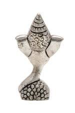 Brass Superfine Silver Coated Ganesh Idol Face - 3.35 Inch - Image 5
