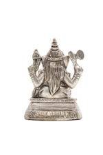 Brass Silver-Coated Superfine Ganesh Laxmi Idol- 2.75 Inches - Image 17
