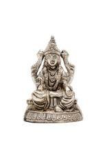 Brass Silver-Coated Superfine Ganesh Laxmi Idol- 2.75 Inches - Image 16