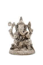 Brass Silver-Coated Superfine Ganesh Laxmi Idol- 2.75 Inches - Image 20