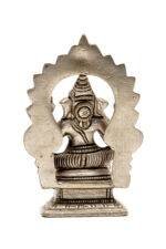 Brass Silver-Coated Superfine Ganesh Laxmi Idol- With Frame - 3.50 Inches - Image 7