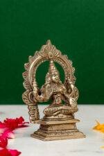 Brass Silver-Coated Superfine Ganesh Laxmi Idol- With Frame - 3.50 Inches - Image 16