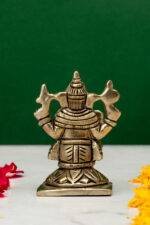Brass Silver-Coated Superfine Ganesh Laxmi Idol- 3.15 Inches - Image 7