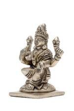 Brass Silver-Coated Superfine Ganesh Laxmi Idol- 3.15 Inches - Image 15