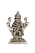 Brass Silver-Coated Superfine Ganesh Laxmi Idol- 3.15 Inches - Image 13