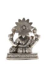Brass Silver-Coated Superfine Ganesh Laxmi Idol- 3.15 Inches - Image 13