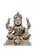 Brass Silver-Coated Superfine Ganesh Laxmi Idol- 3.50 Inches - Image 15