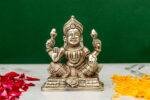 Brass Silver-Coated Superfine Ganesh Laxmi Idol- 3.50 Inches - Image 5