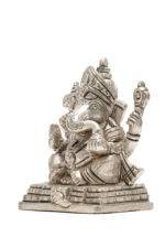 Brass Silver-Coated Superfine Ganesh Laxmi Idol- 3.50 Inches - Image 18