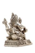 Brass Silver-Coated Superfine Ganesh Laxmi Idol- 3.50 Inches - Image 17