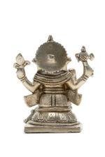 Brass Silver-Coated Superfine Ganesh Laxmi Idol- 4 Inches - Image 14