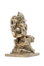 Brass Silver-Coated Superfine Ganesh Laxmi Idol- 4 Inches - Image 11