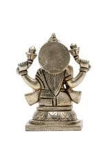 Brass Silver-Coated Superfine Ganesh Laxmi Idol- 4 Inches - Image 10