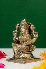 Brass Silver-Coated Superfine Ganesh Laxmi Idol- 4 Inches - Image 23