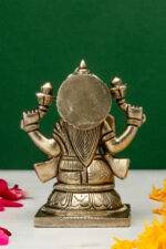 Brass Silver-Coated Superfine Ganesh Laxmi Idol- 4 Inches - Image 21