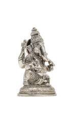 Brass Silver-Coated Superfine Ganesh Laxmi Idol- 5.15 Inches - Image 17