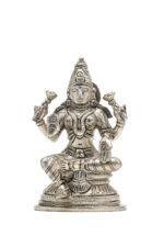 Brass Silver-Coated Superfine Ganesh Laxmi Idol- 5.15 Inches - Image 15