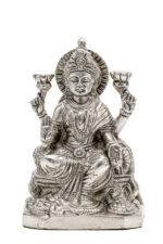 Brass Silver-Coated Superfine Ganesh Laxmi Idol- 8 Inches - Image 23