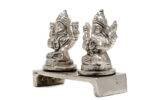 Brass Silver-Coated Superfine Ganesh Laxmi Idol- 3 Inches - Image 9