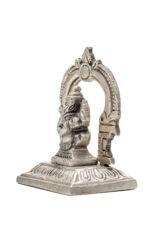 Brass Silver Coated Ganesh Laxmi Saraswati Idols - With Frame - 2.35 Inch - Image 21