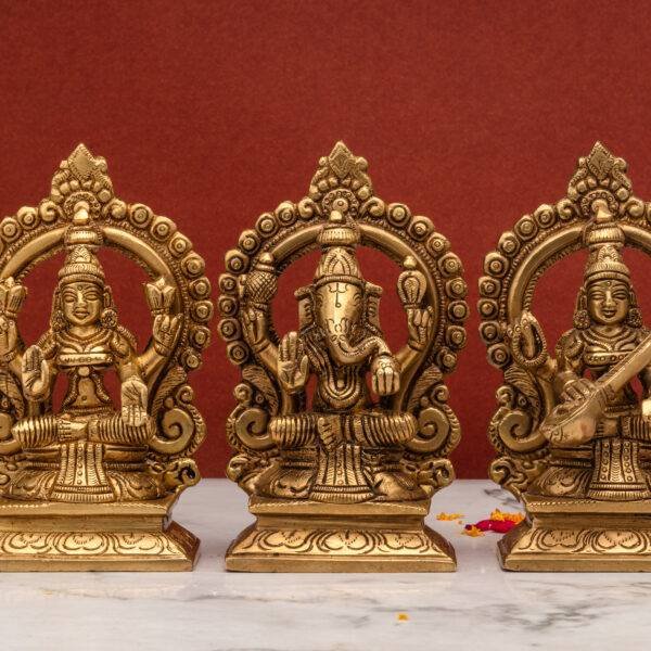 Ganesh Laxmi Saraswati Idols