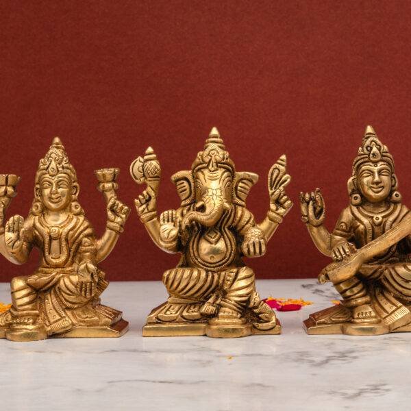 Ganesh Laxmi Saraswati Idols