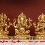 Ganesh Laxmi Saraswati idol