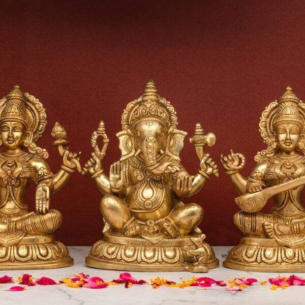 Ganesh Laxmi Saraswati idol