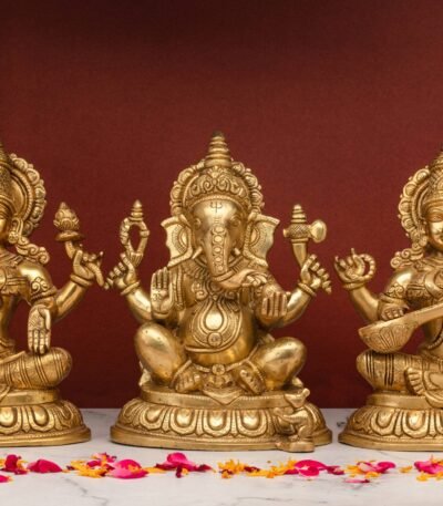 Ganesh Laxmi Saraswati idol