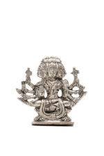 Brass Silver-Coated Superfine Gayatri Mata Idol- 3.15 Inches - Image 8