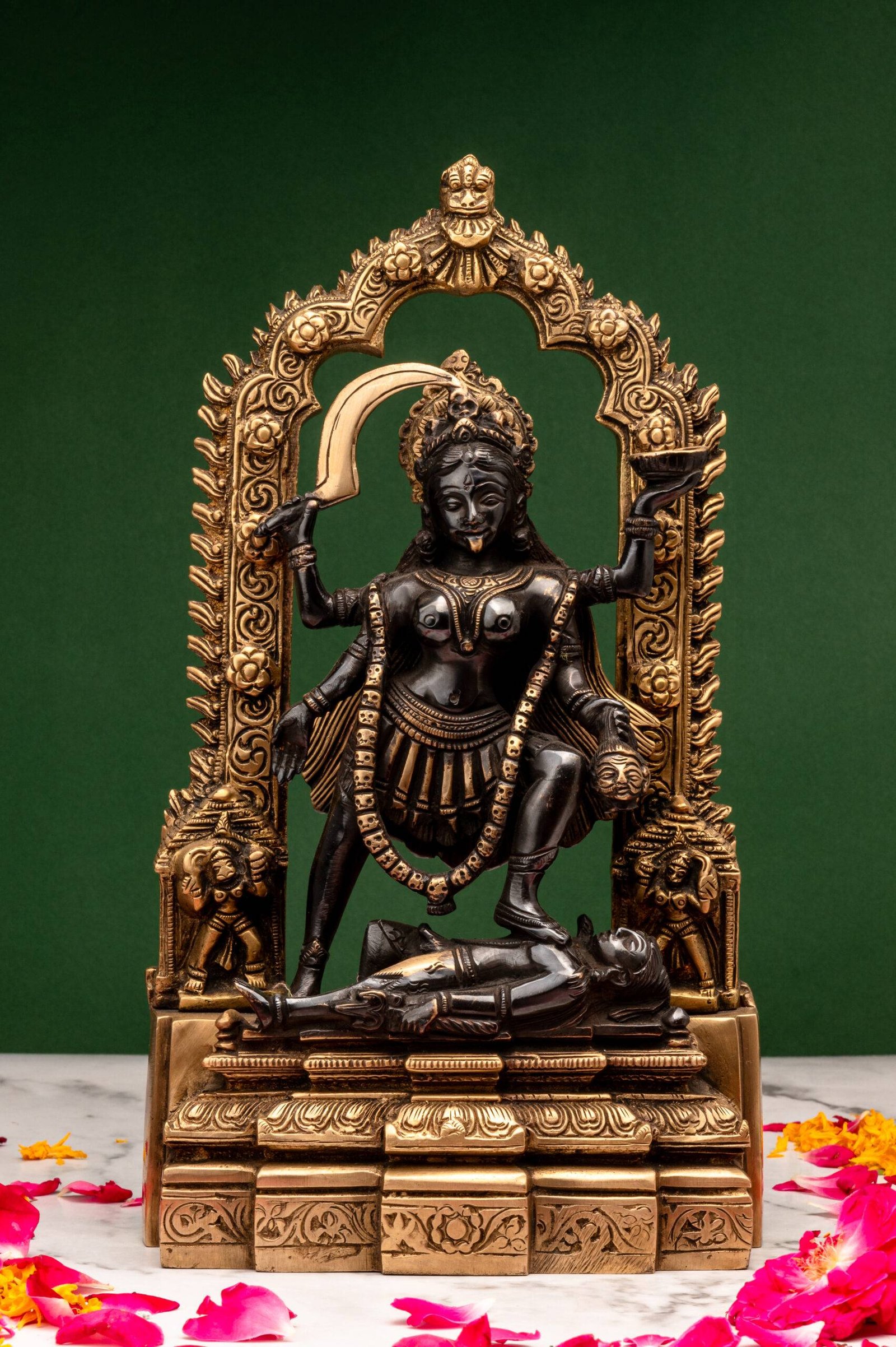 brass Kali 278 (8) brass Kali idol