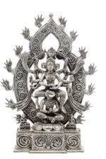 Brass Silver Coated Superfine Kamakhya Devi – 12.50 Inch - Image 7