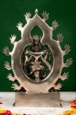 Brass Silver Coated Superfine Kamakhya Devi – 12.50 Inch - Image 4