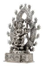 Brass Silver Coated Superfine Kamakhya Devi – 12.50 Inch - Image 6
