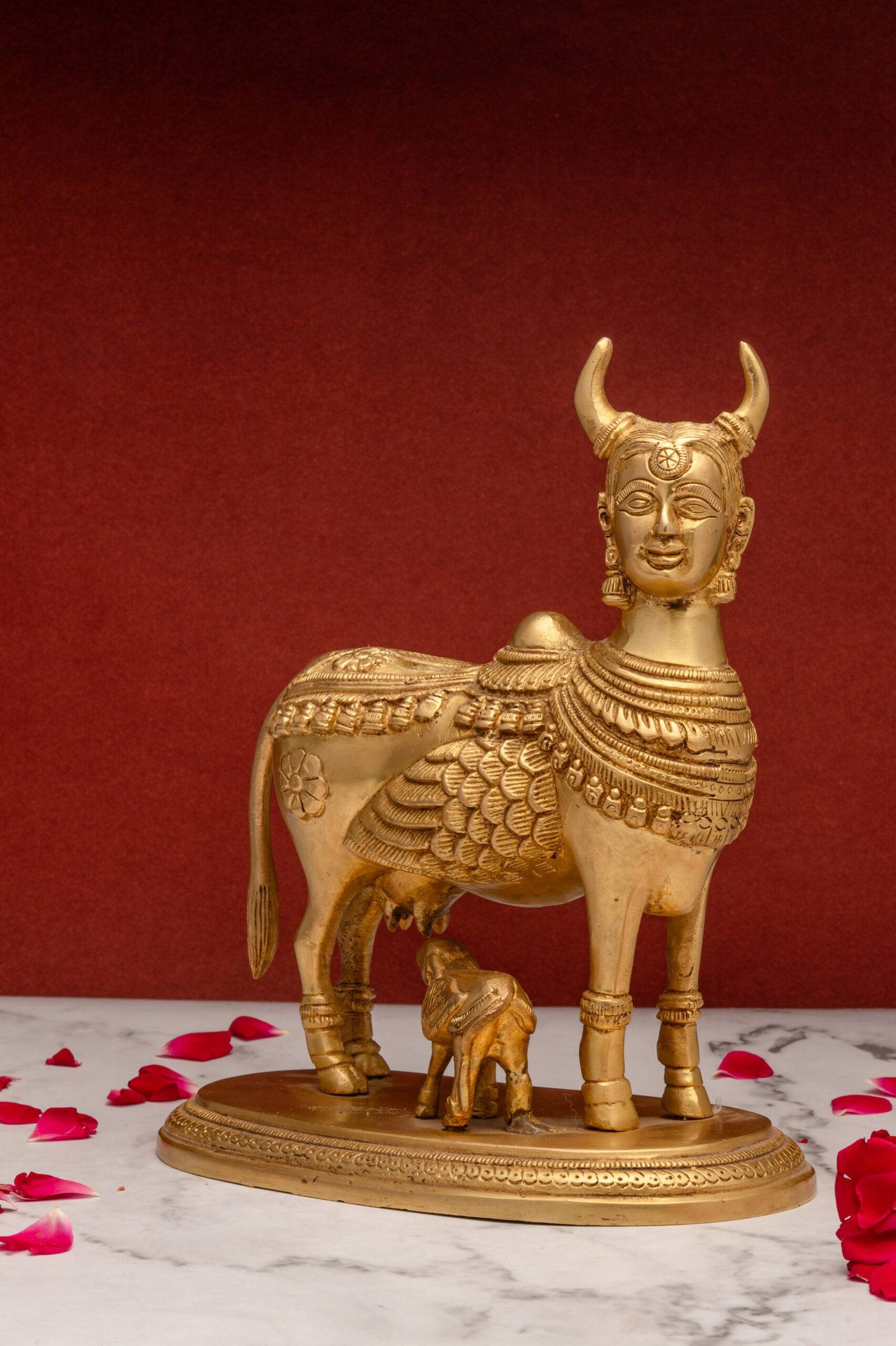 brass Kamdenu Cow 133 (7) brass Kamdenu
