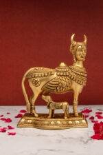 brass Kamdenu Cow