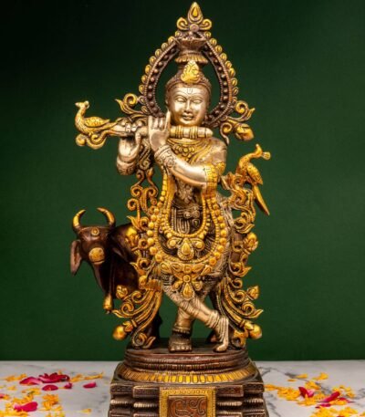 brass Krishna Idol
