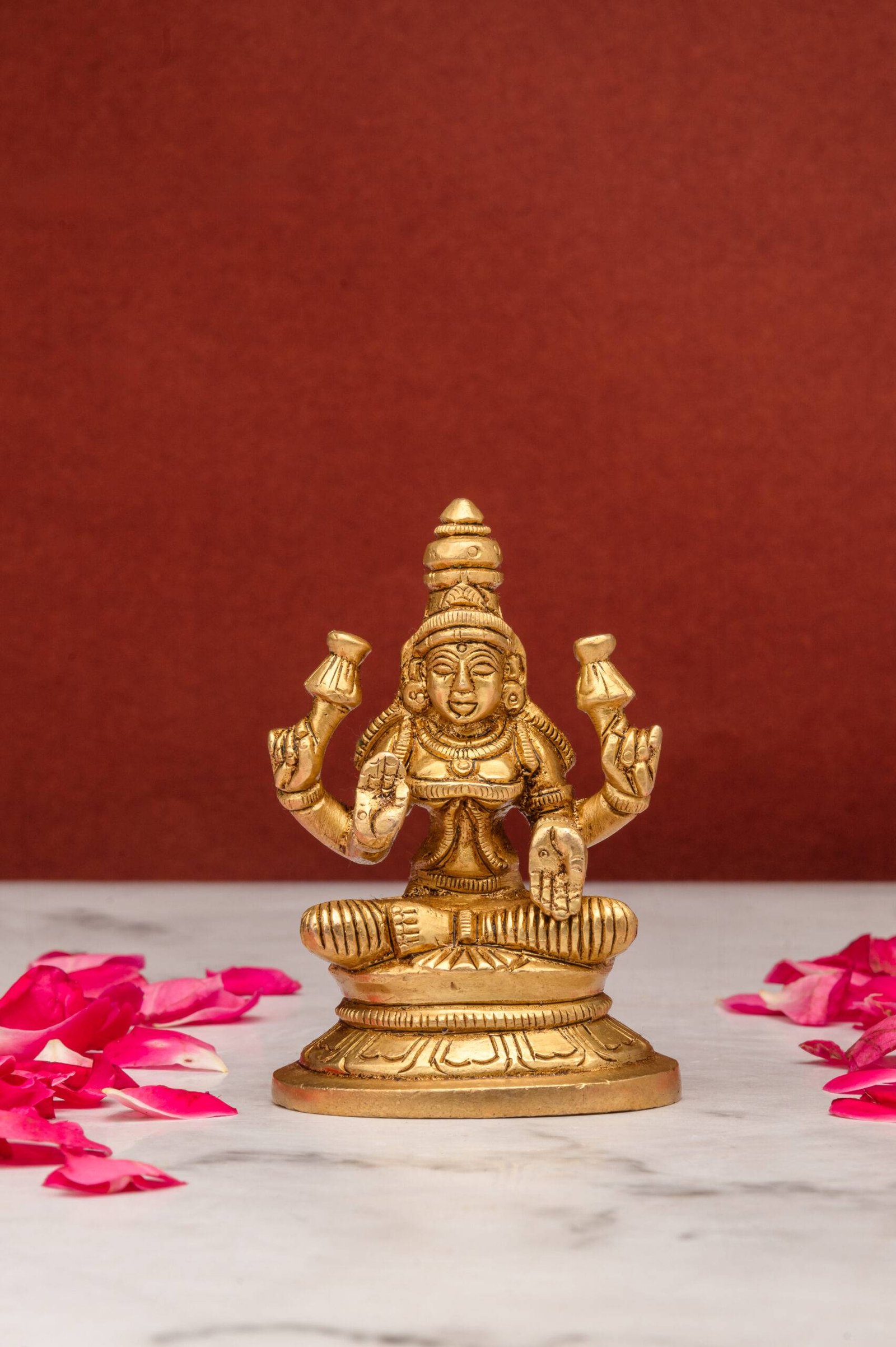 brass Laxmi 353 (8) Laxmi Mata Idol