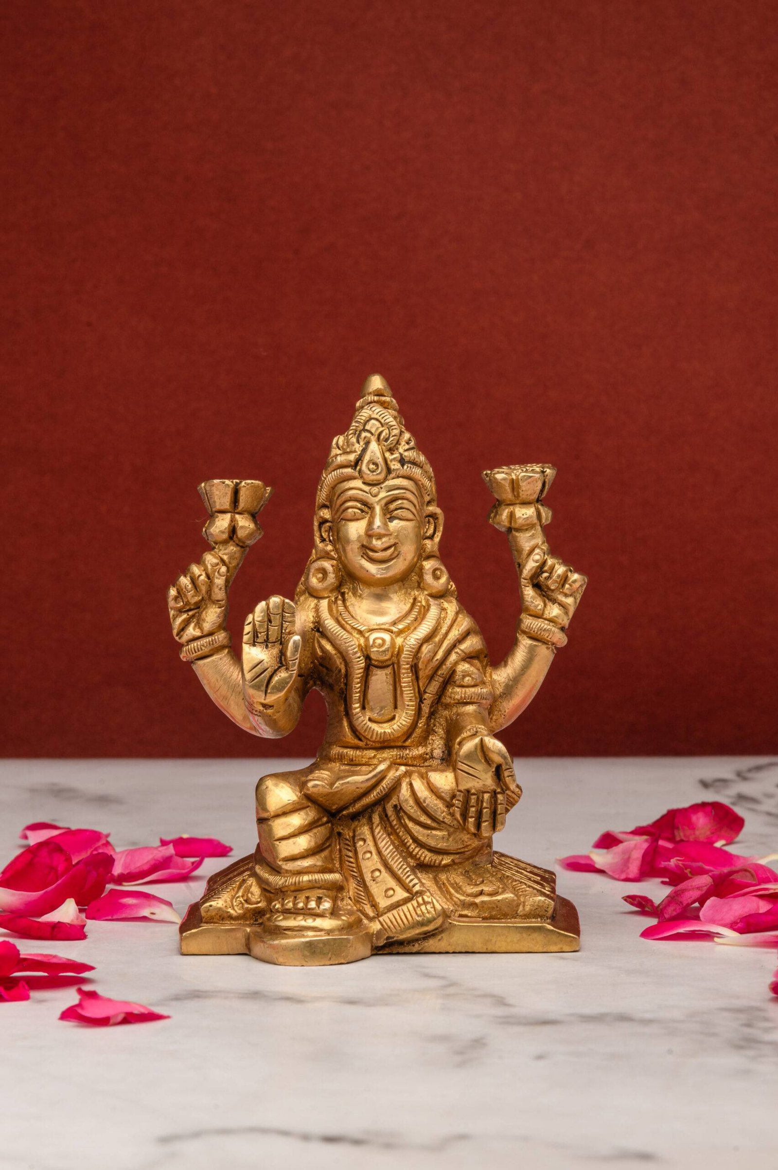 brass Laxmi 354 (8) Laxmi Mata Idol