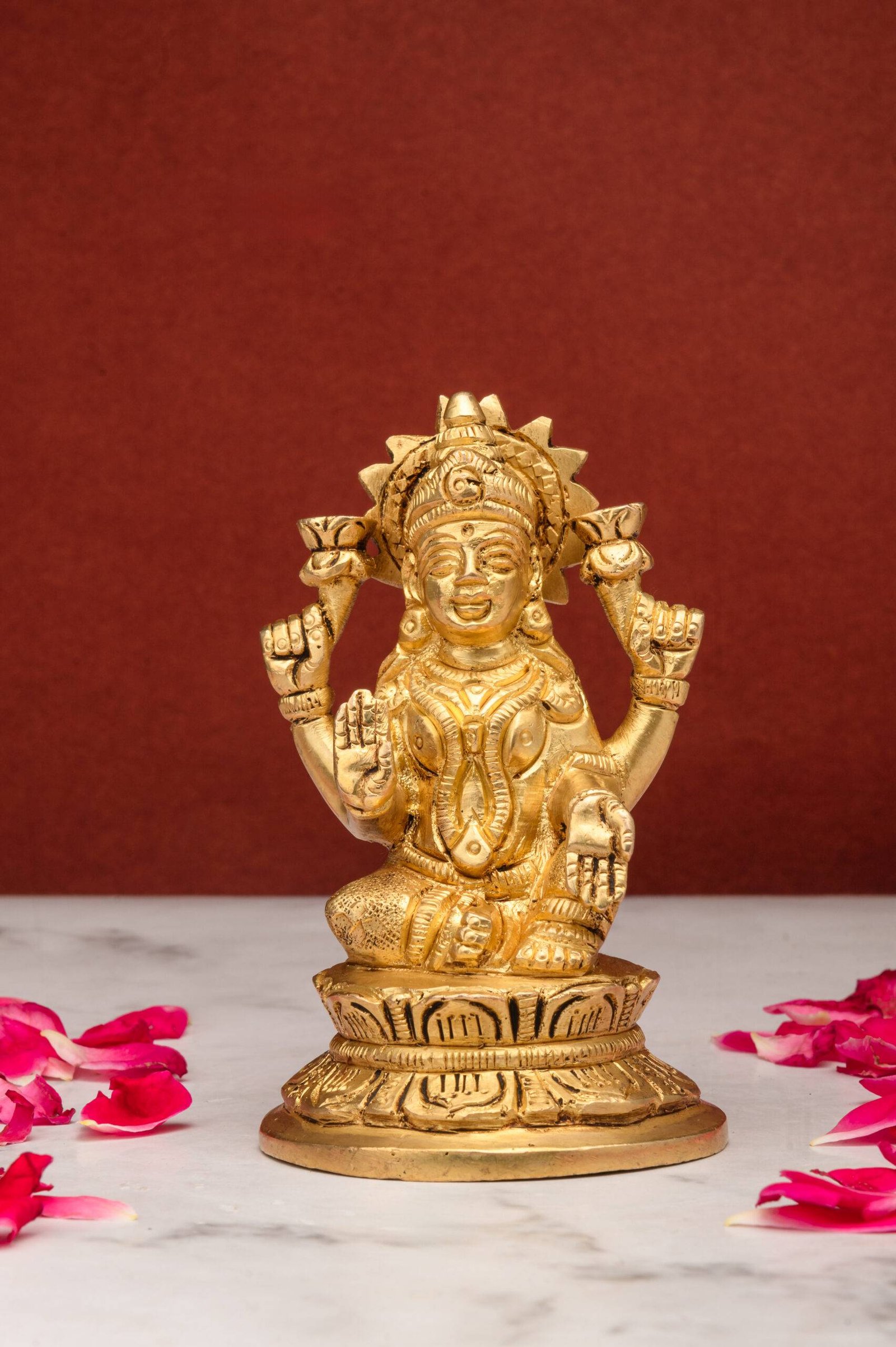 brass Laxmi 359 (8) Laxmi Mata Idol