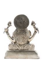 Brass Silver Coated Superfine Laxmi Mata Idol - 6.75 Inch - Image 5