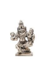 Brass Silver-Coated Superfine Lord Narsingh Idol- 2.35 Inches - Image 8
