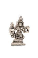 Brass Silver-Coated Superfine Lord Narsingh Idol- 2.35 Inches - Image 5