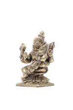Brass Silver-Coated Superfine Lord Narsingh Idol- 2.75 Inches - Image 7